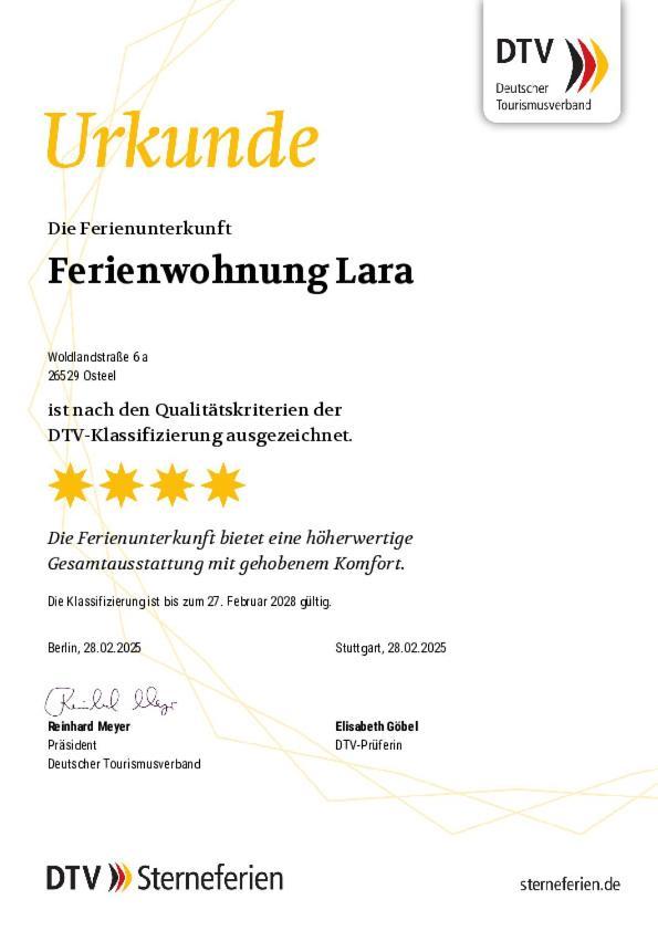 Ferienwohnung Lara "Im Herzen Von Ostfriesland" Osteel Exteriér fotografie
